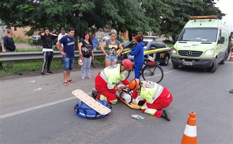 Motociclistas Ficam Feridos Em Colisão Frontal Entre Motos Na Br 277