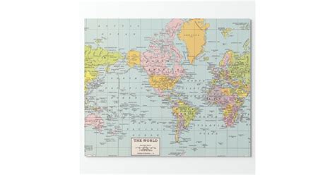 World Map Wrapping Paper Zazzle