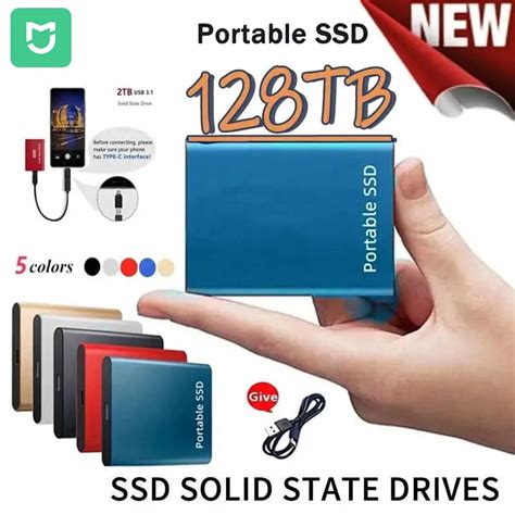 Nuovo SSD 500GB 1TB Flash Hard Drive Esterno Type C Ad Alta Velocit