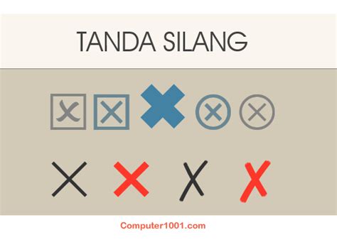 Cara Membuat Tanda Silang Di Word Examples IMAGESEE