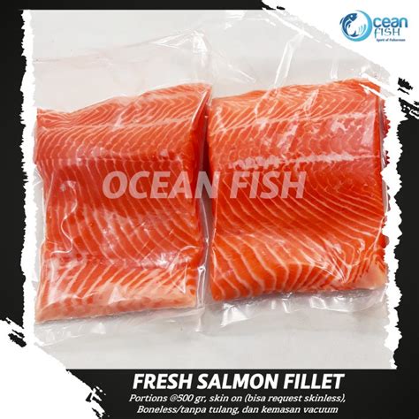 Jual Salmon Fillet Portion Gr Salmon Super Fresh Salmon Fish