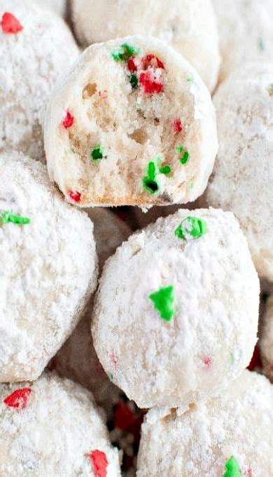 Italian Funfetti Wedding Cookies Or Snowballs Recipe Wedding