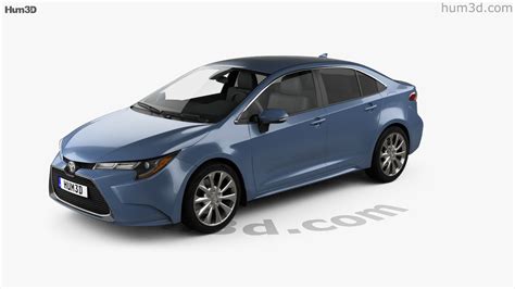 360 View Of Toyota Corolla XLE US Spec Sedan 2022 3D Model 3DModels Store