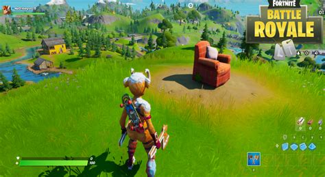 Fortnite Chapitre 2 saison 1 visiter un fauteuil inclinable isolé