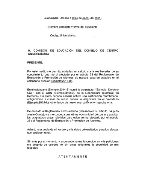Carta Compromiso Ejemplo 2