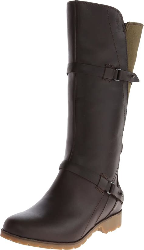 Amazon Teva De La Vina Boot Women S Brown Green 7 0 Boots