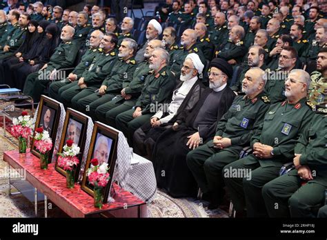 Tehran Iran 18th Aug 2023 Iranian President Ebrahim Raisi Meets With High Ranking Commanders