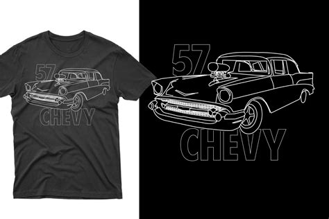 57 Chevy Car T Shirt Design Graphic By T Shirt Design Store · Creative