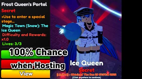 Hosting And Beating Secret Portal In Anime Adventures 100 Chance To