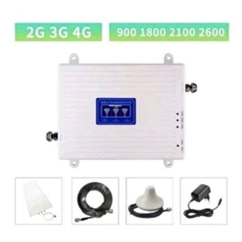 Jual Penguat Sinyal Repeater GSM Tri Band 2G 3G 4G 900 Mhz 2100 Mhz