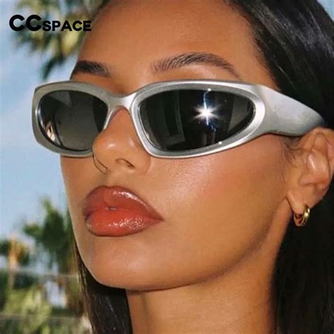 54626 New Modern Punk Sunglasses Women Men Brand Sports Eyewear Large Frame Shades Mirror Sun