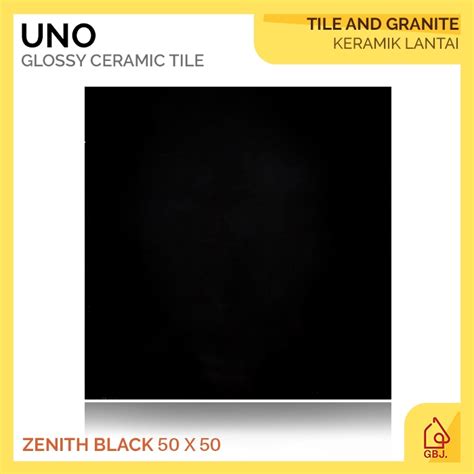 Jual KERAMIK UNO 50 X 50 ZENITH BLACK KERAMIK LANTAI HITAM POLOS