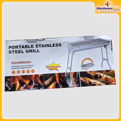 BBQ Machine: Portable Stainless Steel (Large) | HardwareMart