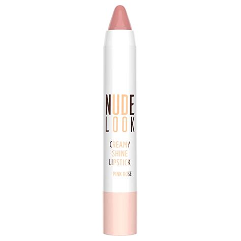 Golden Rose Nude Look Creamy Shine Lipstick No Pink Rose Gratis