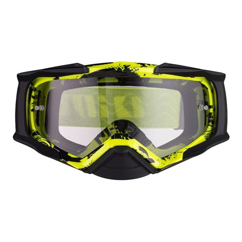 Gogle Motocyklowe Imx Dust Graphic Flo Yellow Black Matt Szyba Dark