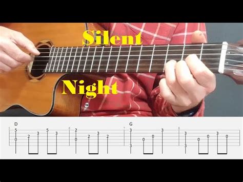 Silent Night Fingerstyle Guitar Tutorial With Tabs And Chords Acordes