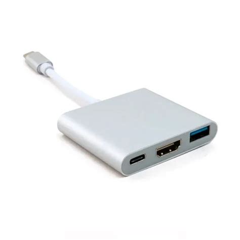 Купити Перехідник Extradigital USB Type C тато HDMI USB A Type C