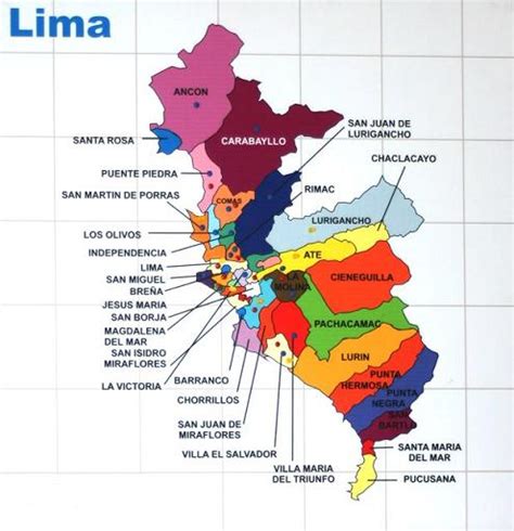 Lima Map - Peru