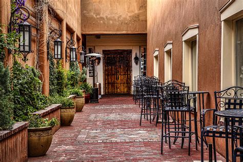 Santa Fe Courtyard Photograph by Diana Powell - Fine Art America