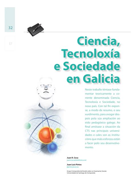 PDF Ciencia Tecnoloxía e Sociedade en Galicia