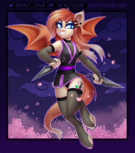 Safe Artist Sickly Sour Oc Oc Only Bat Pony Anthro