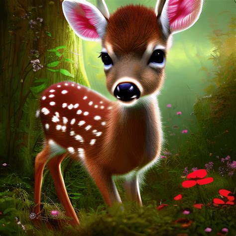 Cute Baby Deer Wallpaper