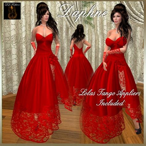 Second Life Marketplace Qq Fashion Daphne Red