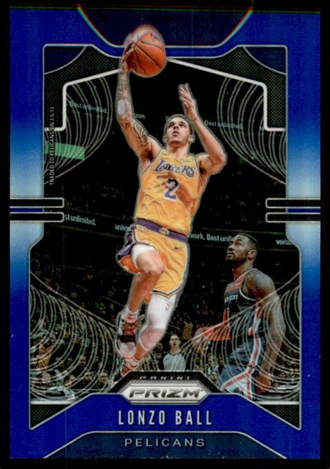 2019 20 Panini Prizm Prizms Blue 239 Lonzo Ball 199 EBay