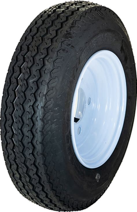 Free Shipping Sutong Hi Run 4 Ply 5 Lug Trailer Tire White Wheel