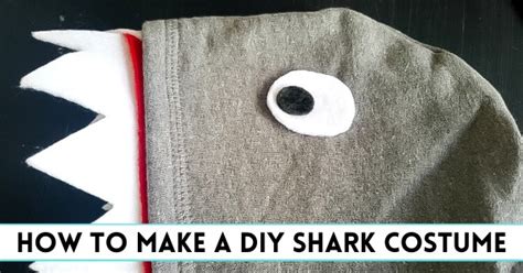 DIY Shark Costume: Easy No Sew Halloween Costume Tutorial