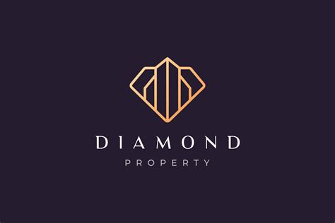 Luxury Diamond Property Logo Concept By Murnifine Creative Thehungryjpeg