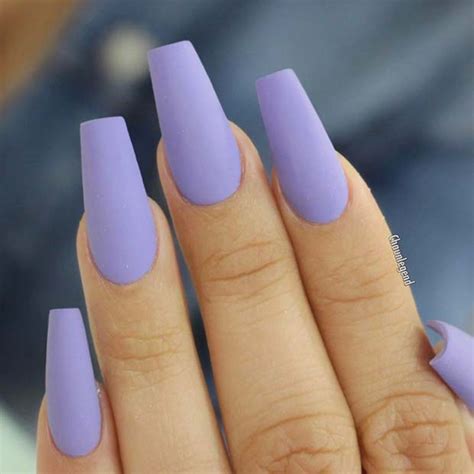 21 Lavender Coffin Nails That Are Perfect For Spring Stayglam