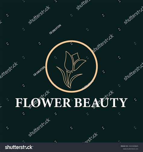 Luxurious Beauty Flower Logo Spa Salon Stock Vector Royalty Free