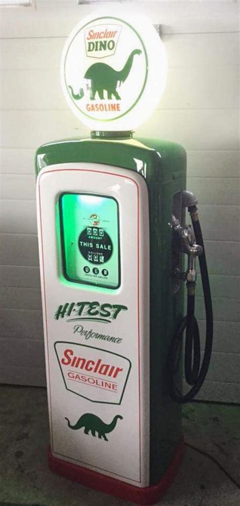 Restored Original Mands Gas Pump Sinclair Refinish Co Vintage Gas