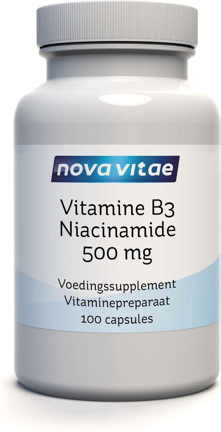 Nova Vitae Vitamine B3 Niacinamide 500 Mg 100 Capsules Bol