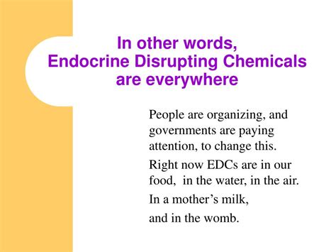 Ppt Endocrine Disrupting Chemicals Powerpoint Presentation Free