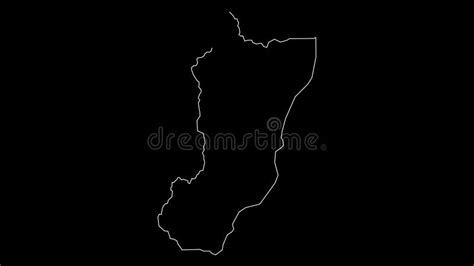 Zamora Chinchipe Ecuador Province Map Outline Animation Stock Video