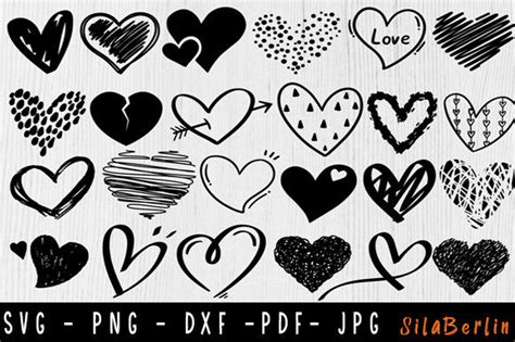 Heart Svg Bundle Valentine Svg Graphic By Silaberlin · Creative Fabrica