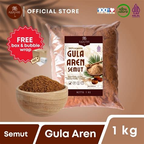 Jual Gula Aren Semut Nira Aren Bubuk Organik Alka Sari 1Kg Shopee