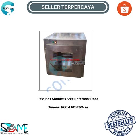 Jual Pass Box Stainless Steel Interlock Door Dimensi P60xL60xT60cm