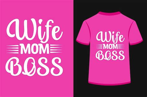 Premium Vector Wife Mom Boss