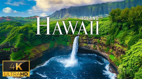 Flying Over Hawaii K Video Uhd Calming Piano Music With Beautiful