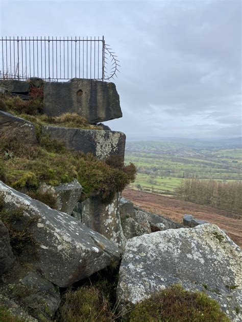 Carved Rock Known As The Swastika Stone Ilkley Bradford Photos