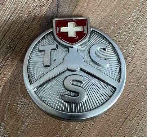 Altes Automobil Tcs Emblem Plakette Metall Verchromt Kaufen Auf Ricardo