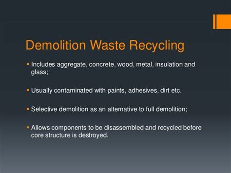 Construction and Demolition Waste Recycling