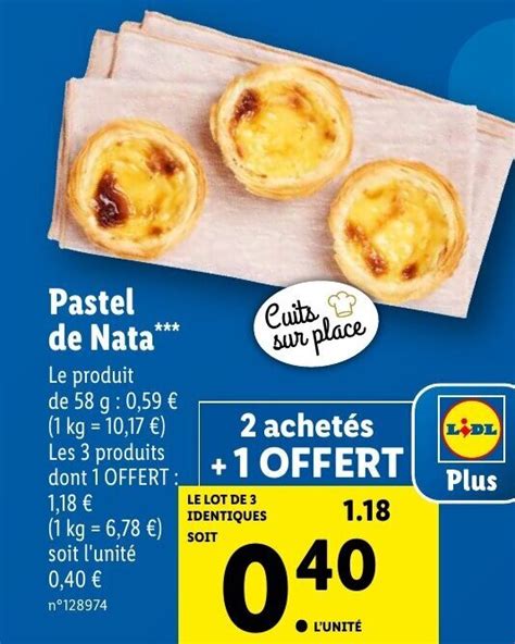 Promo Pastel De Nata Chez Lidl