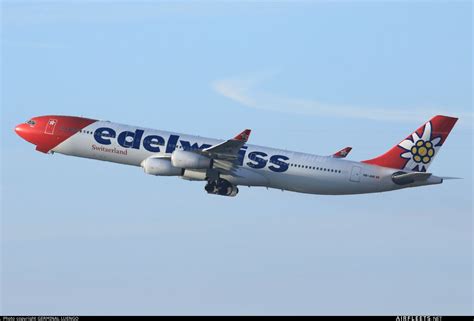 Edelweiss Air Airbus A340 HB JME Photo 101157 Airfleets Aviation