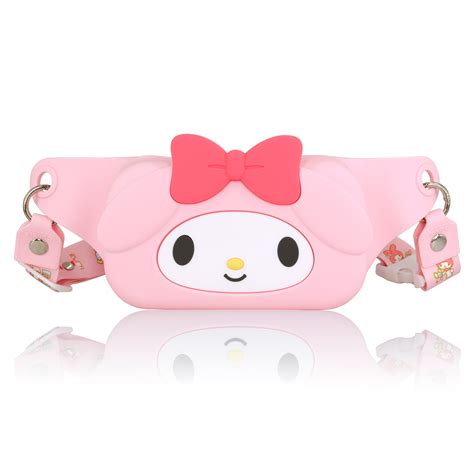 Roffatide Anime Pink Rabbit Crossbody Fanny Pack For Women Small