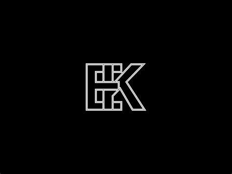 Premium Vector White K Letter Logo On A Black Background