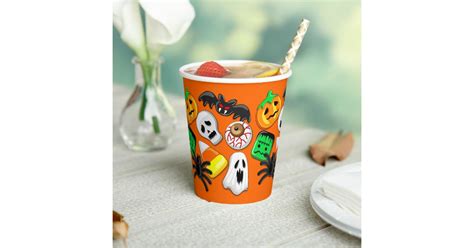 Halloween Spooky Candies Party Paper Cups Zazzle